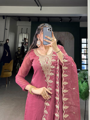 Taraa L 3032 Crunchy Kurti Pant Dupatta Set - Amrah Wholesale