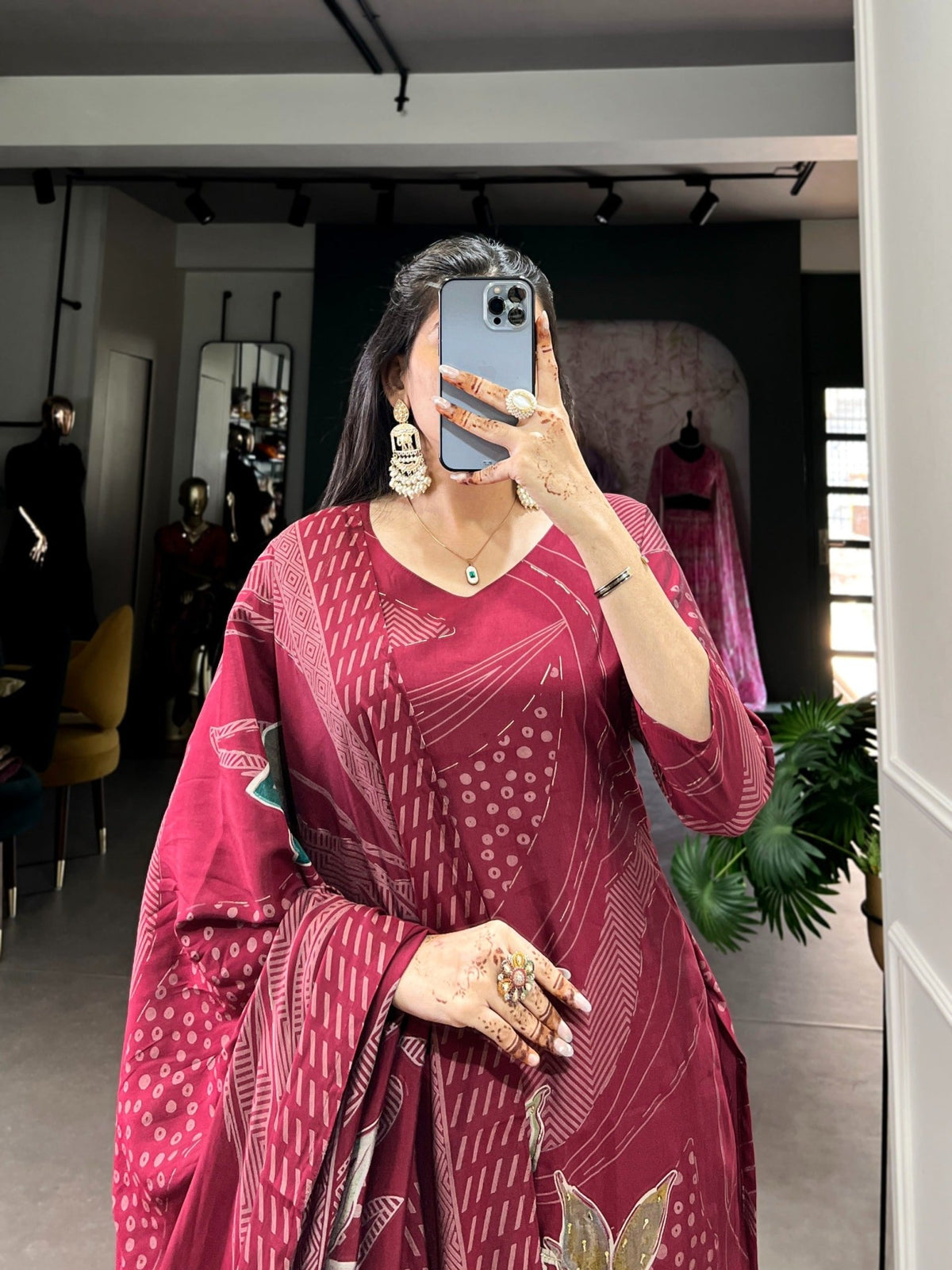Taraa L 3301 Roman Silk Kurti Pant Dupatta Set - Amrah Wholesale