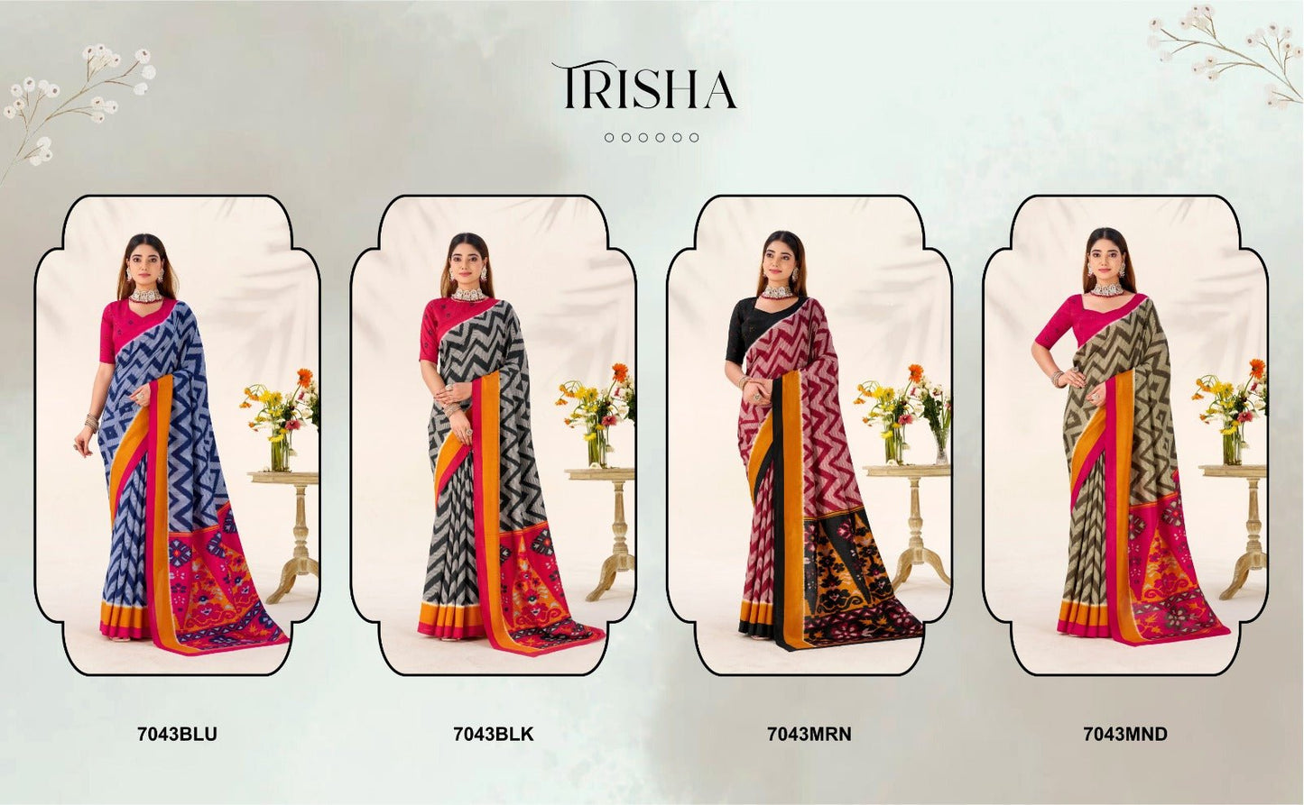 Taraa L 7043 Saree Wholesale Catalogue - Amrah Wholesale