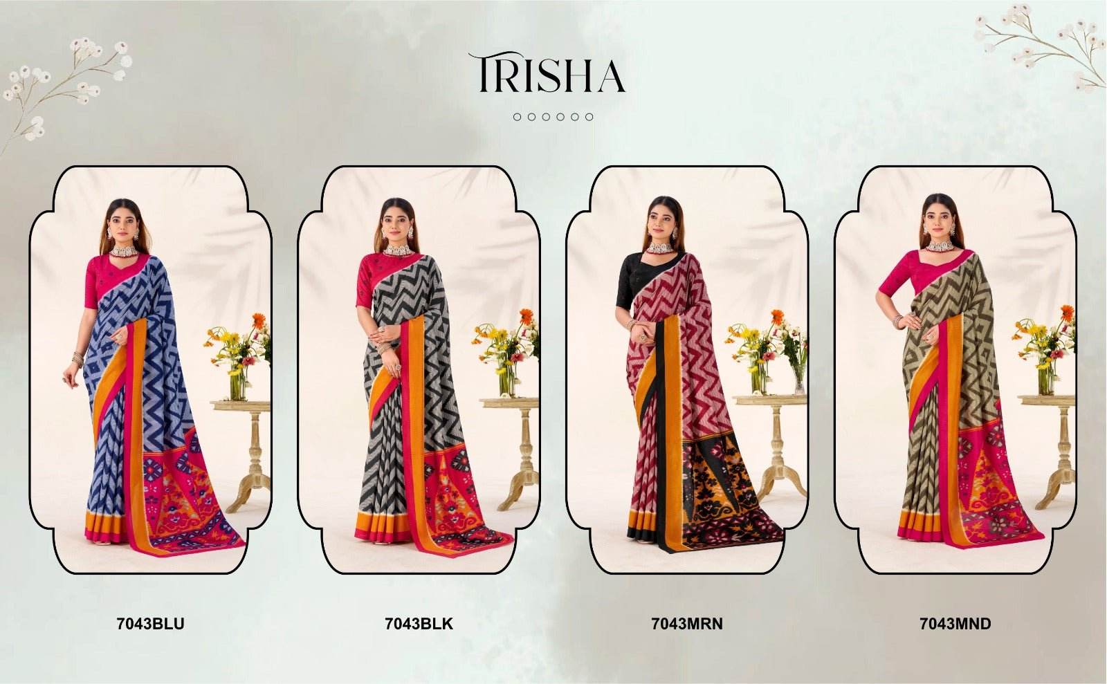 Taraa L 7043 Saree Wholesale Catalogue - Amrah Wholesale