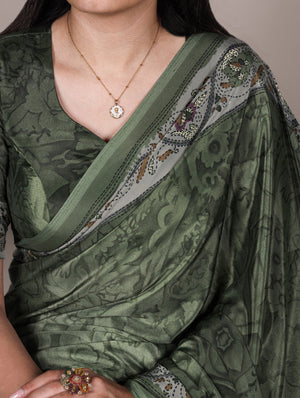 Taraa L 7056 Crepe Saree - Amrah Wholesale
