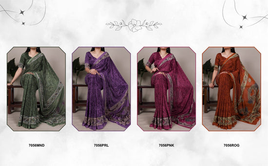 Taraa L 7056 Saree Wholesale Catalogue - Amrah Wholesale