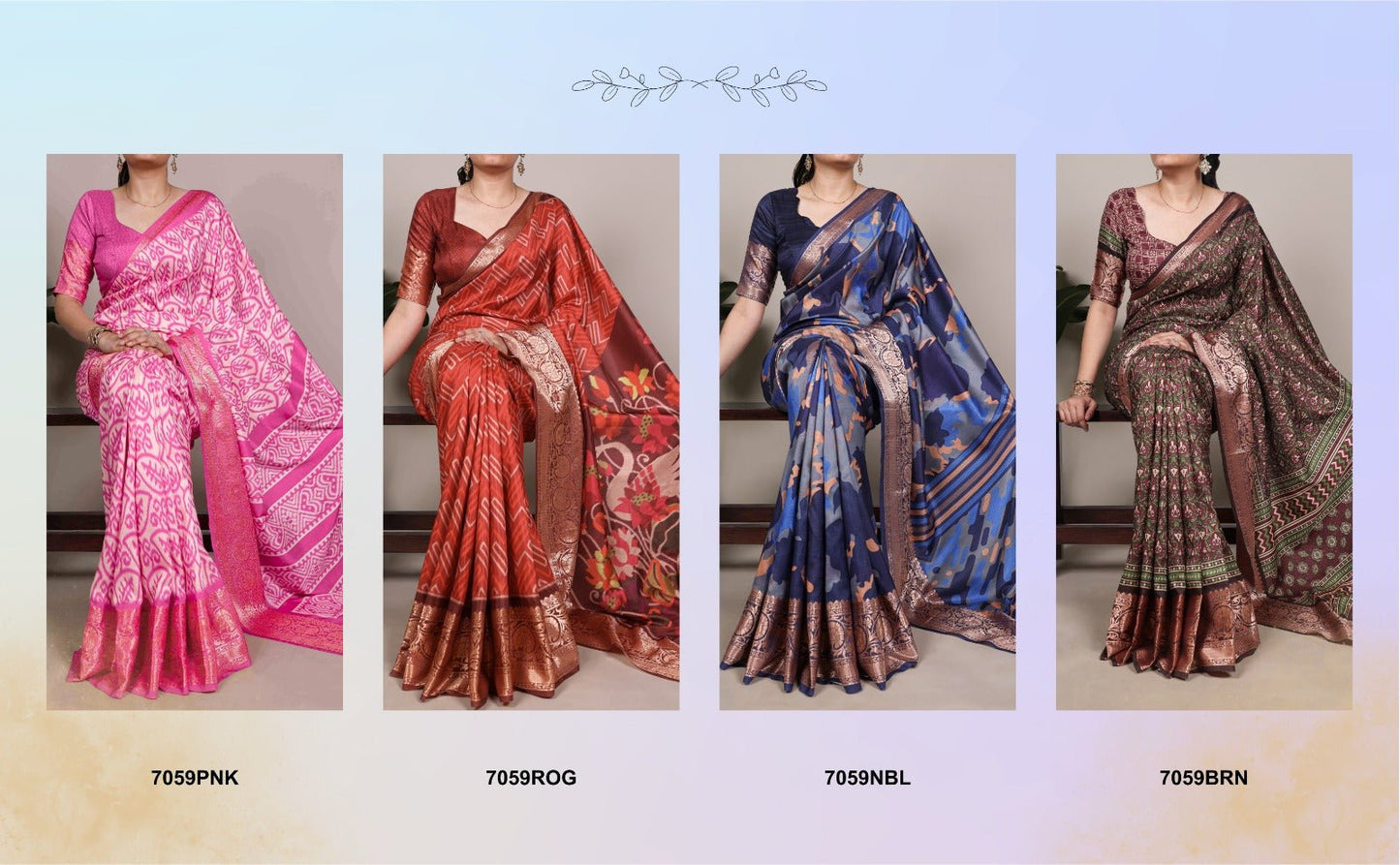 Taraa L 7059 Tasar Silk Saree Wholesale Surat India - Amrah Wholesale