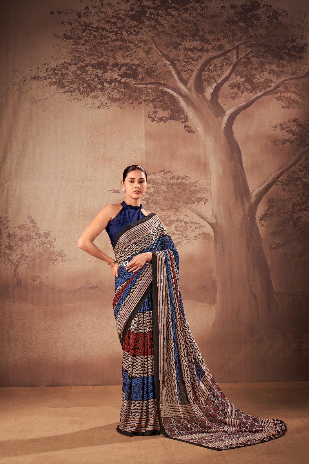 Taraa L 7201 Saree - Amrah Wholesale