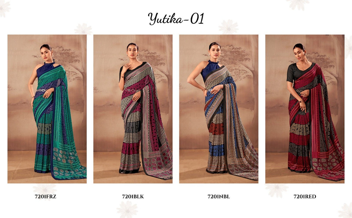 Taraa L 7201 Saree - Amrah Wholesale