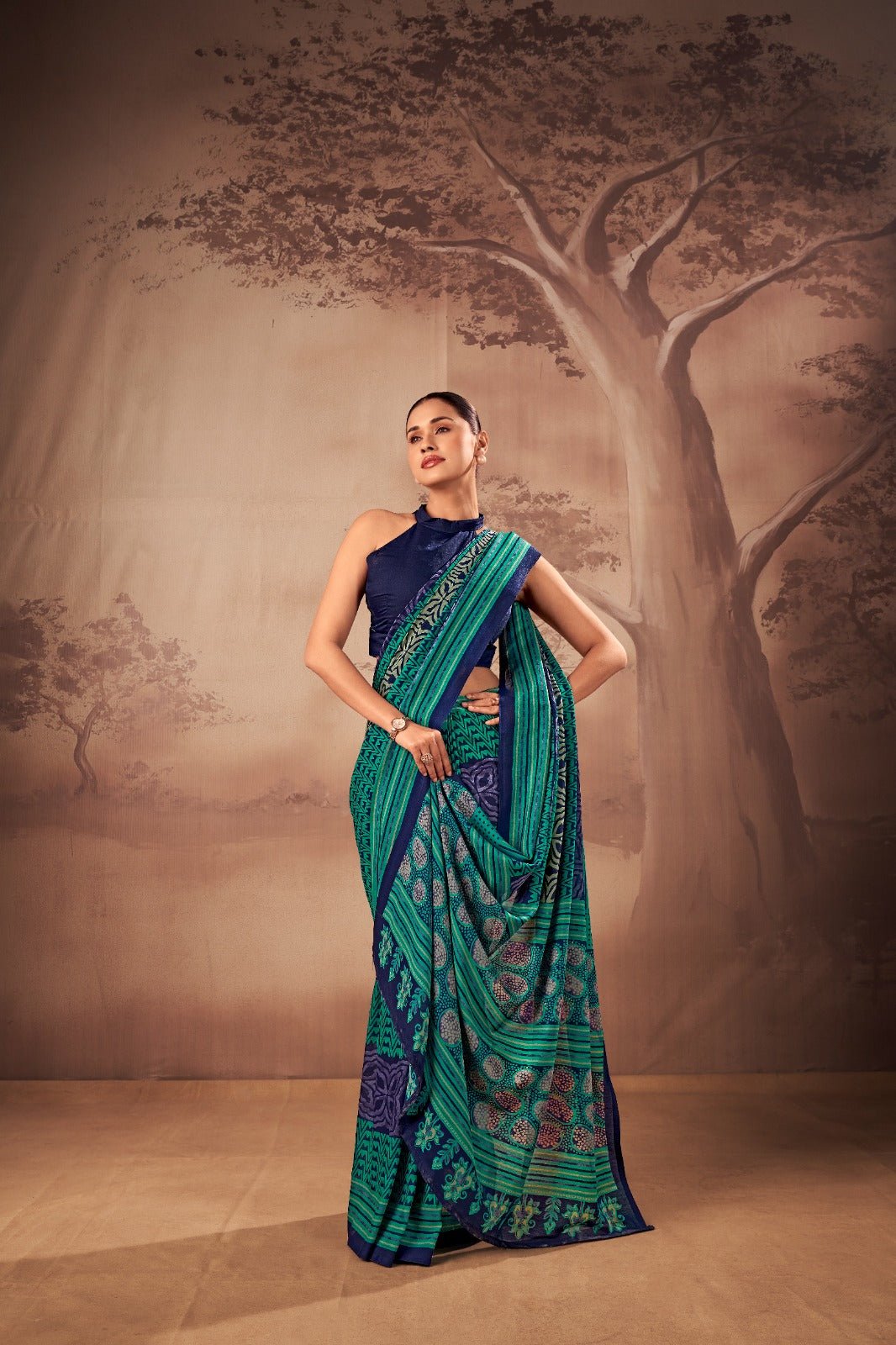 Taraa L 7201 Saree - Amrah Wholesale