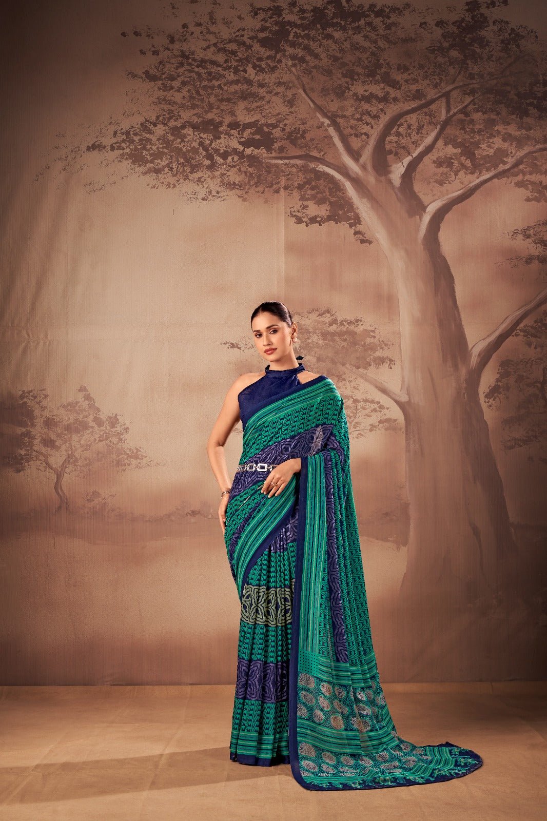 Taraa L 7201 Saree - Amrah Wholesale