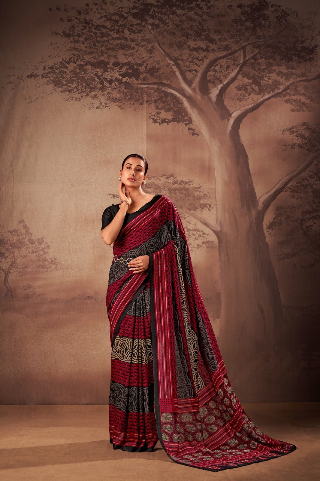 Taraa L 7201 Saree - Amrah Wholesale