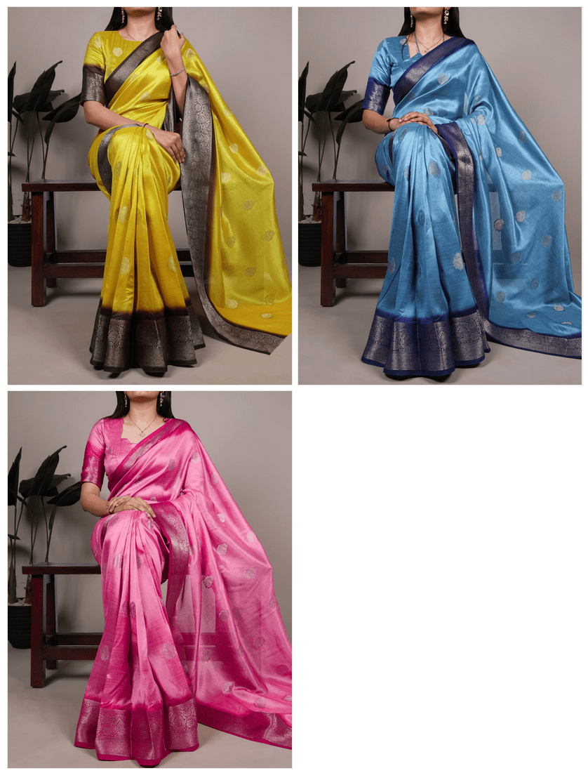 Taraa L 7909 Rumali Silk Saree - Amrah Wholesale