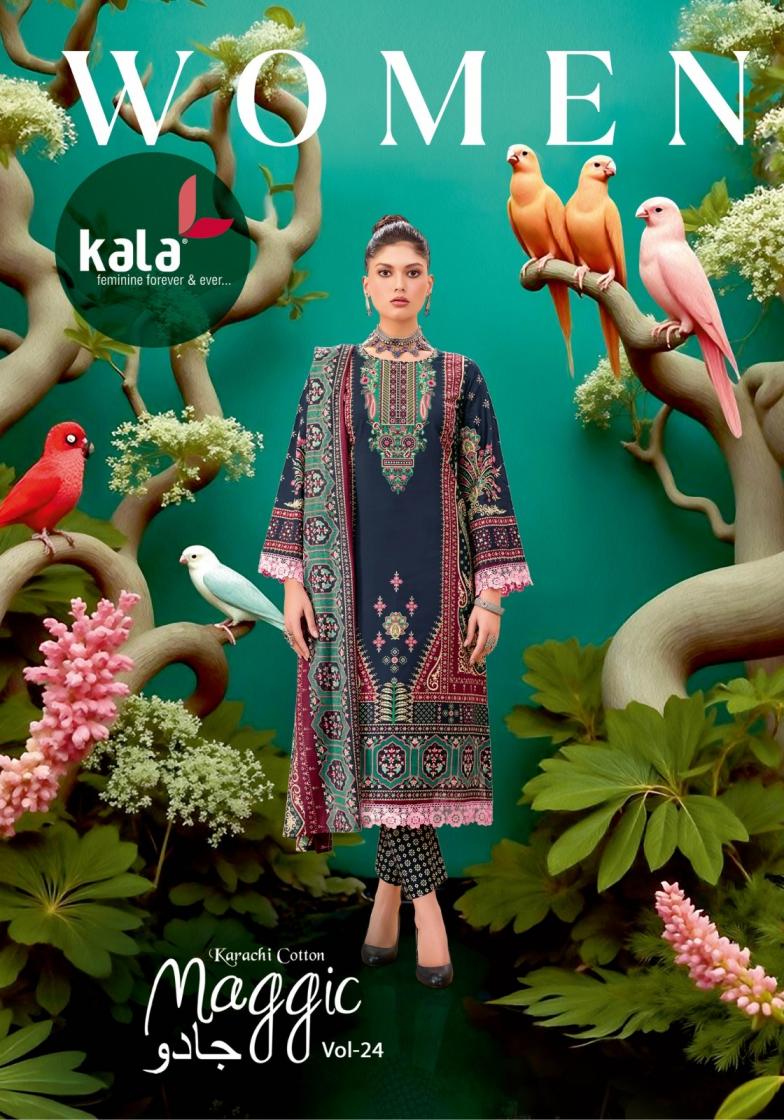 Tarika Maggic Vol 24 Cotton Pakistani Suit Set