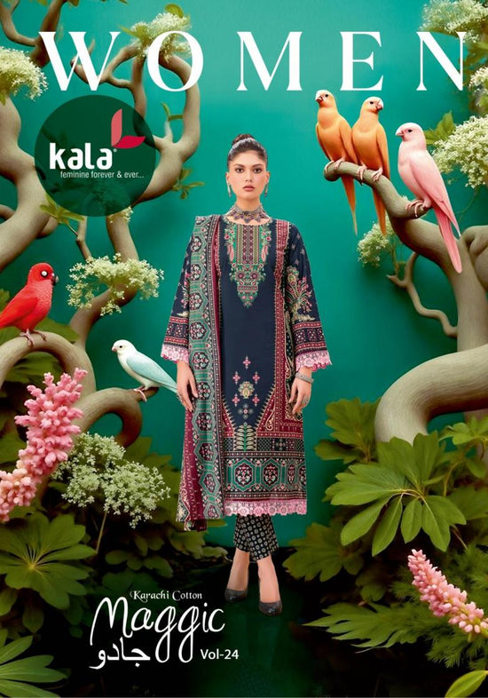 Tarika Maggic Vol 24 Cotton Pakistani Suit Set
