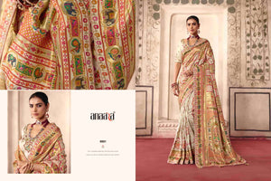 TATHASTU 8800 SERIES Dola Silk Thread Work Embroidered Saree