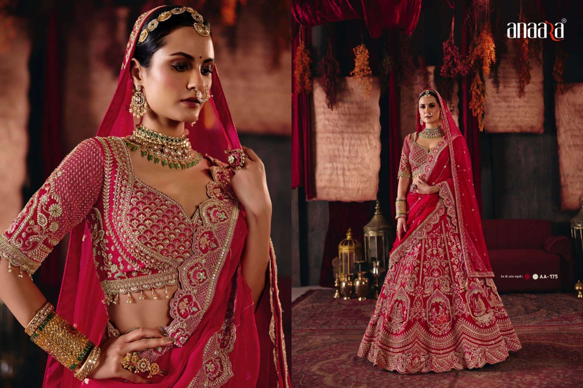 Tathastu Anaara Bridal Vol-3 Silk Embroidered Stitched Bridal Lehenga - Amrah Wholesale