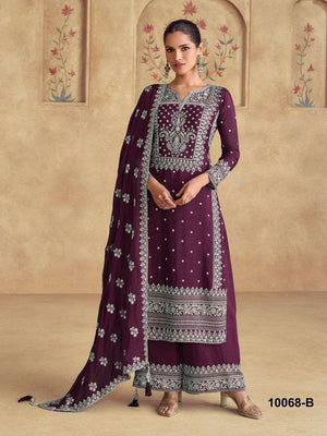 TAWAKKAL 10068 Faux Georgette Pakistani Suit Wholesale Surat India - Amrah Wholesale