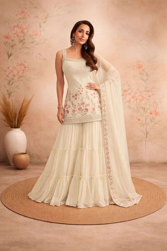Tawakkal 1043 Faux Georgette Embroidered Sequins Dress Material - Amrah Wholesale