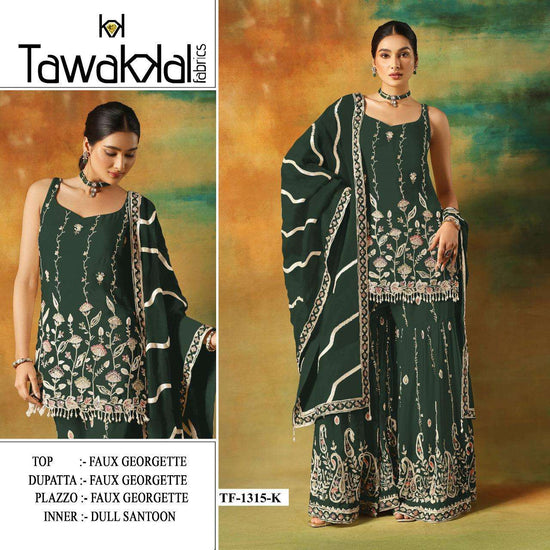 TAWAKKAL 1315 Faux Georgette Pakistani Suit Collection