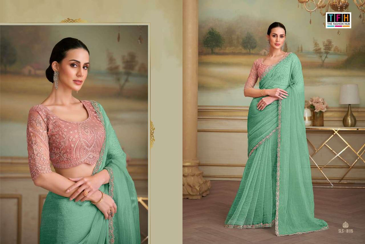 TFH Salsa Style Vol-05 Georgette Sarees