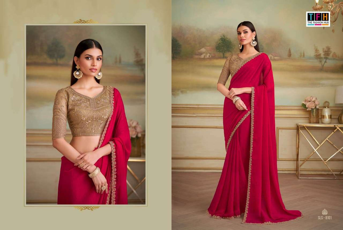 TFH Salsa Style Vol-05 Georgette Sarees