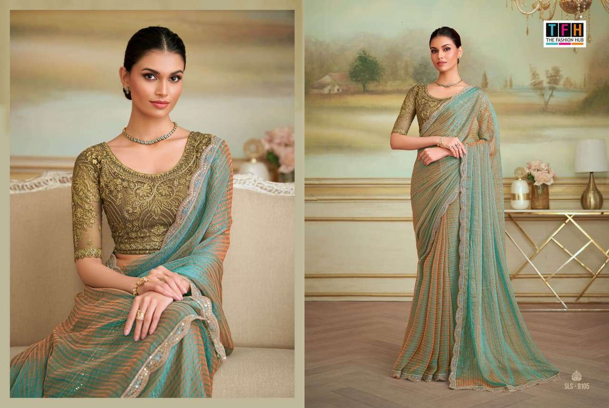 TFH Salsa Style Vol-05 Georgette Sarees