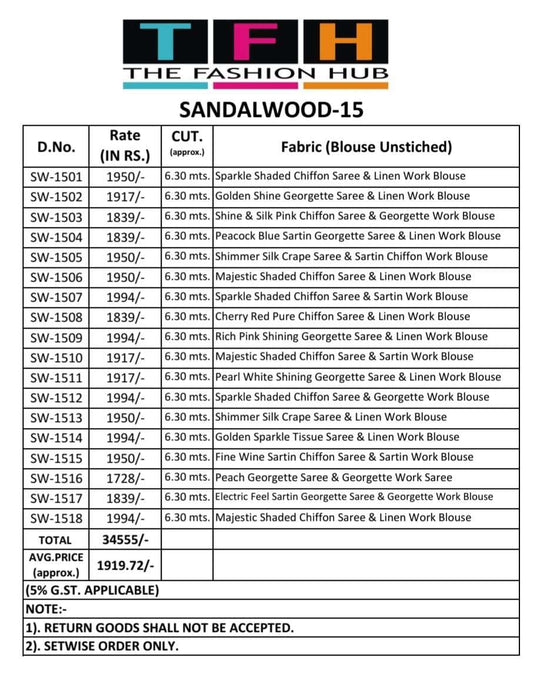 Tfh Sandalwood Vol-15