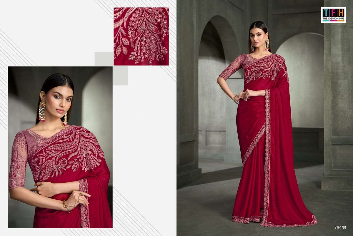 TFH SANDALWOOD VOL-17 Satin Silk Saree