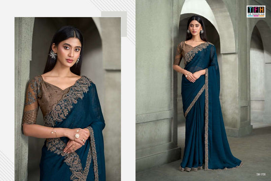 TFH SANDALWOOD VOL-17 Satin Silk Saree