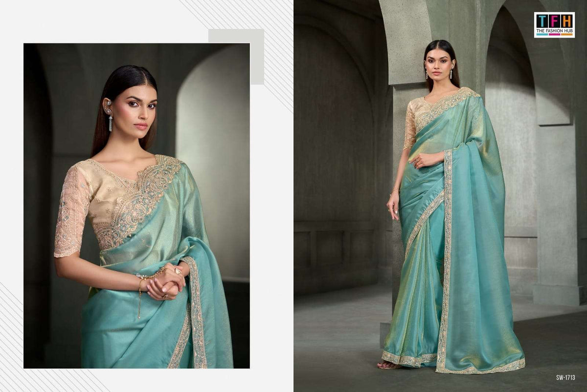 TFH SANDALWOOD VOL-17 Satin Silk Saree