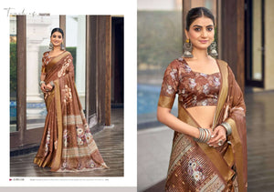 The Fabrica Apsara Soft Cotton Digital Print Saree