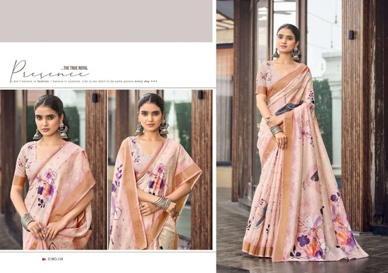 The Fabrica Apsara Soft Cotton Digital Print Saree