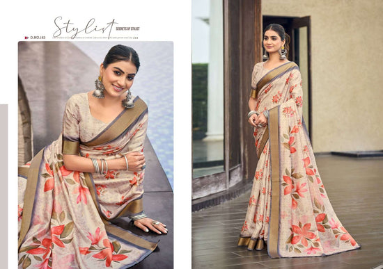 The Fabrica Apsara Soft Cotton Digital Print Saree