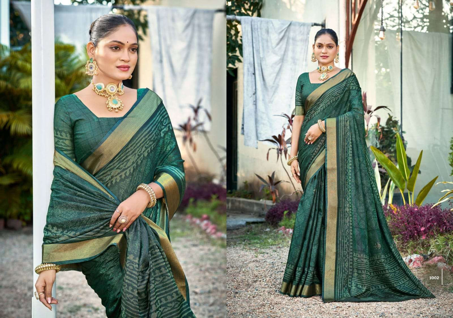 The Fabrica Malai Maska Soft Cotton Digital Print Saree
