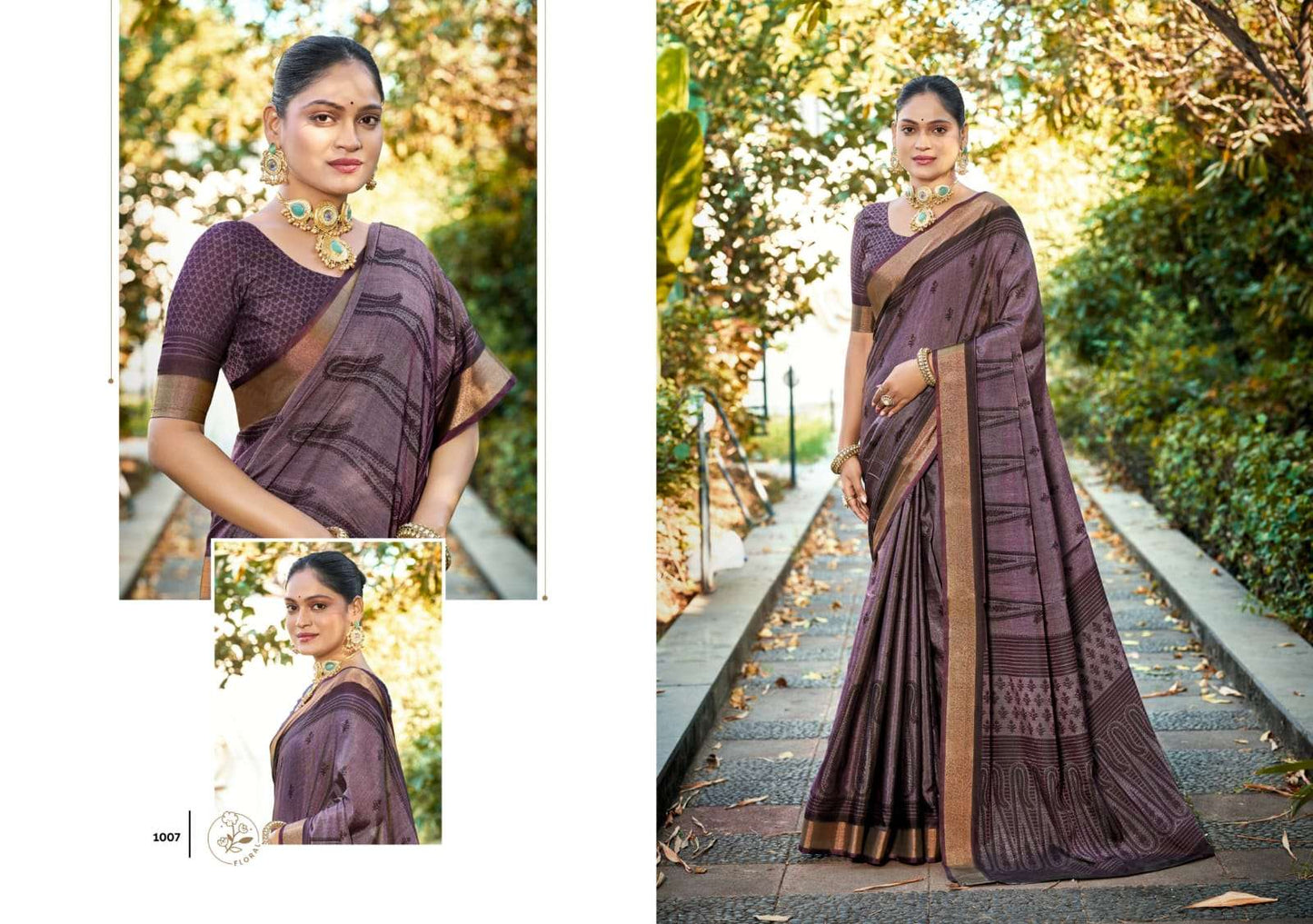 The Fabrica Malai Maska Soft Cotton Digital Print Saree