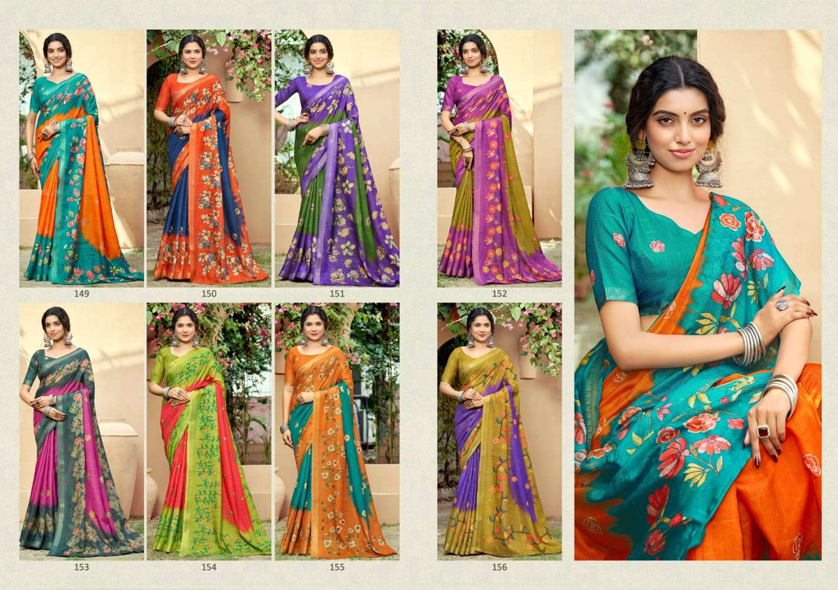 The Fabrica Parvati Soft Cotton Digital Printed Saree Collection
