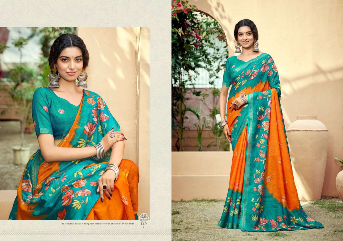The Fabrica Parvati Soft Cotton Digital Printed Saree Collection