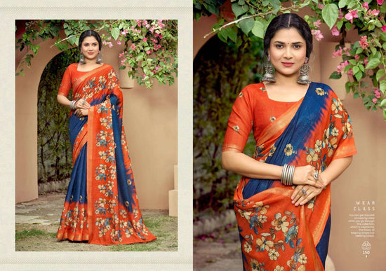 The Fabrica Parvati Soft Cotton Digital Printed Saree Collection