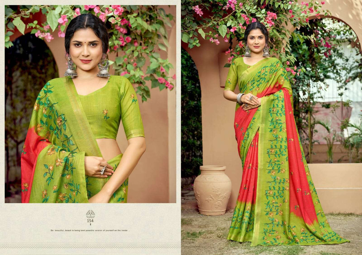 The Fabrica Parvati Soft Cotton Digital Printed Saree Collection