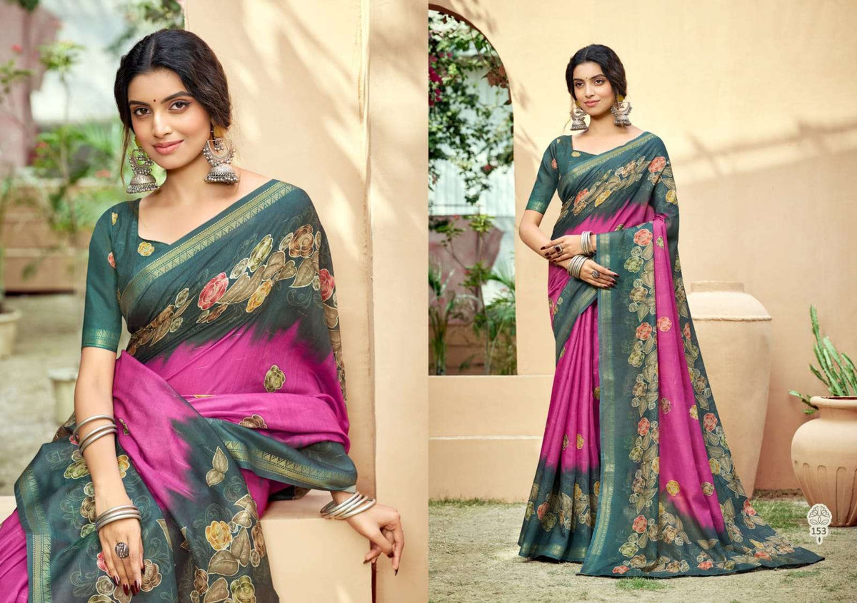 The Fabrica Parvati Soft Cotton Digital Printed Saree Collection