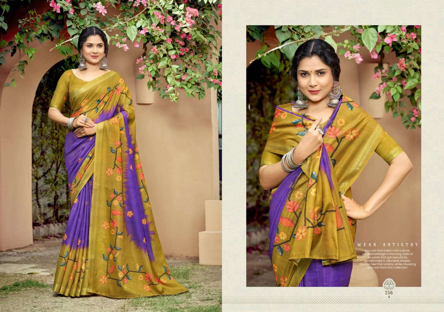 The Fabrica Parvati Soft Cotton Digital Printed Saree Collection