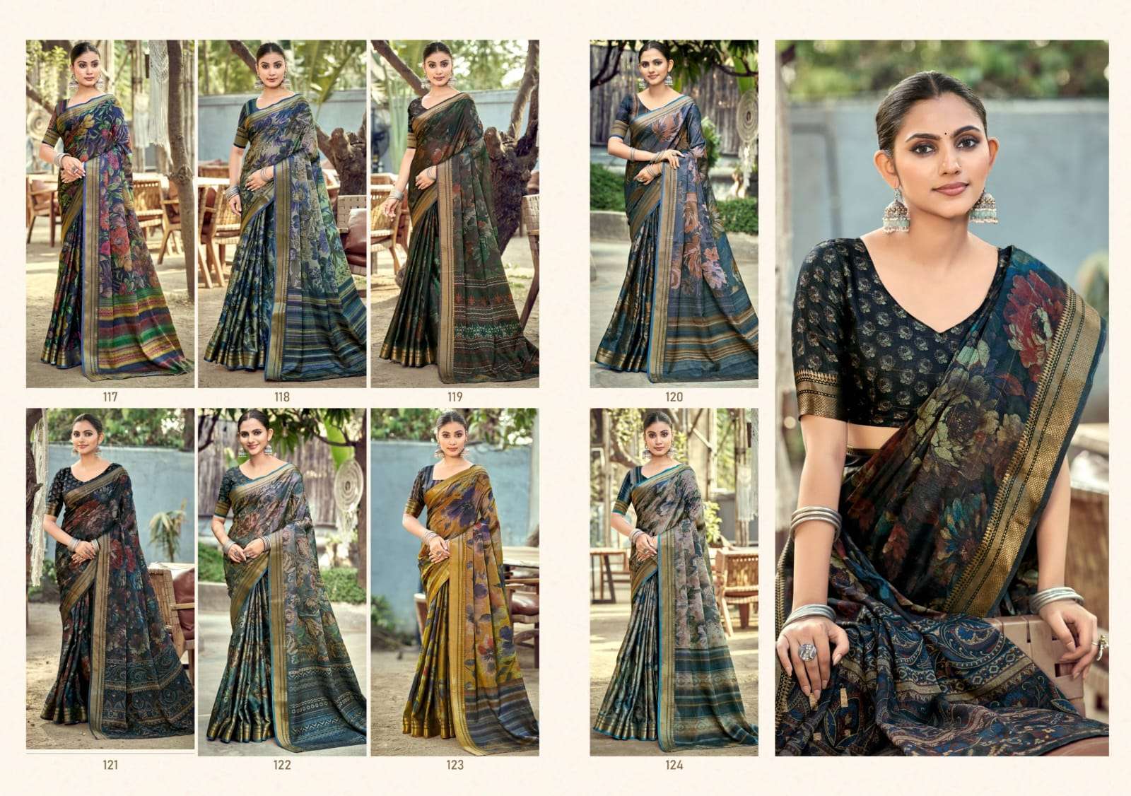 The Fabrica Parwaana Soft Cotton Digital Printed Saree Collection