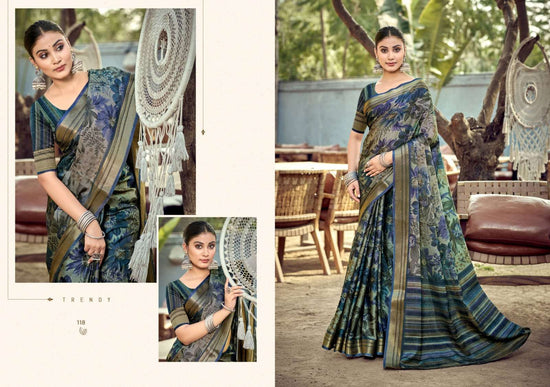 The Fabrica Parwaana Soft Cotton Digital Printed Saree Collection