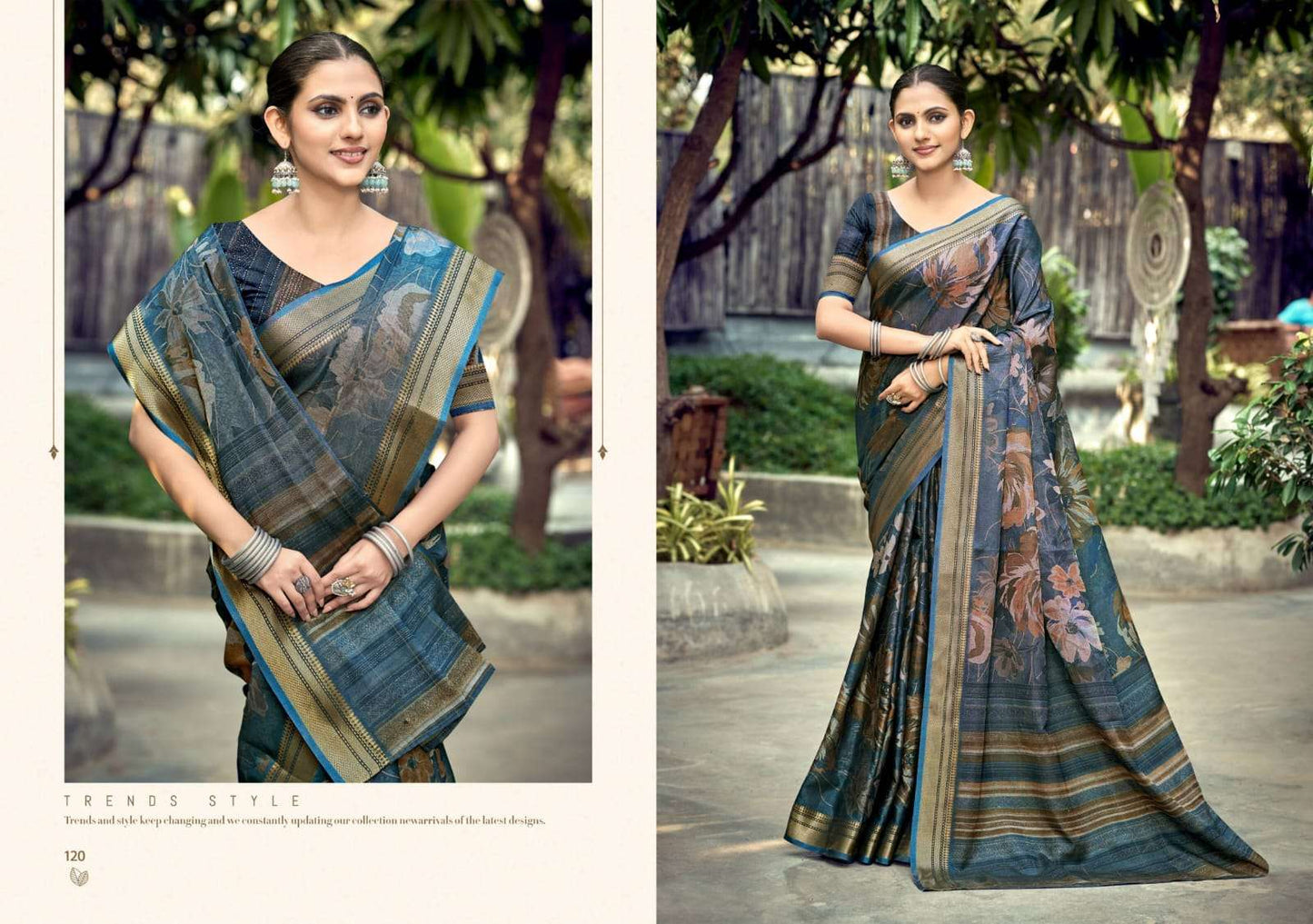 The Fabrica Parwaana Soft Cotton Digital Printed Saree Collection