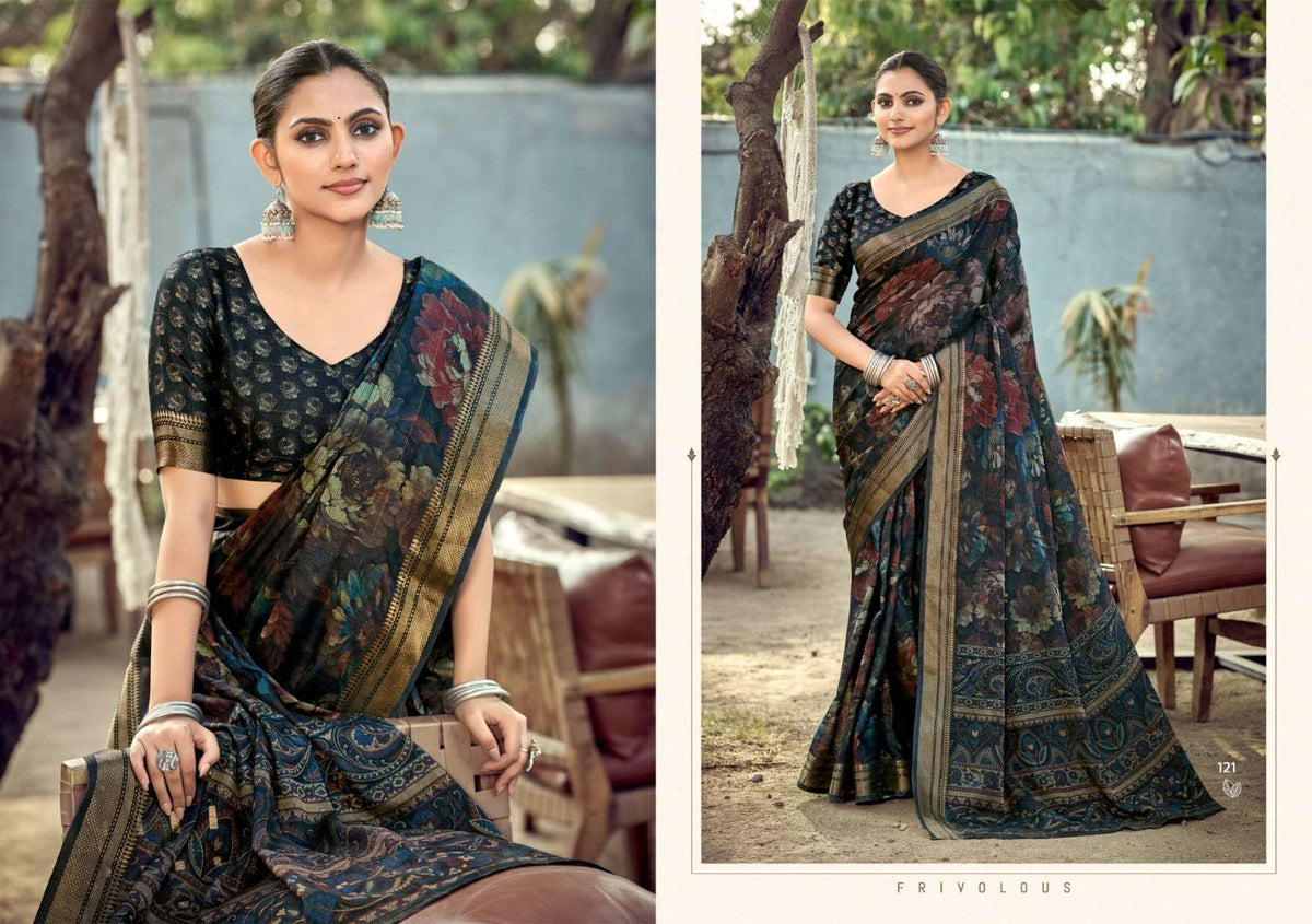 The Fabrica Parwaana Soft Cotton Digital Printed Saree Collection