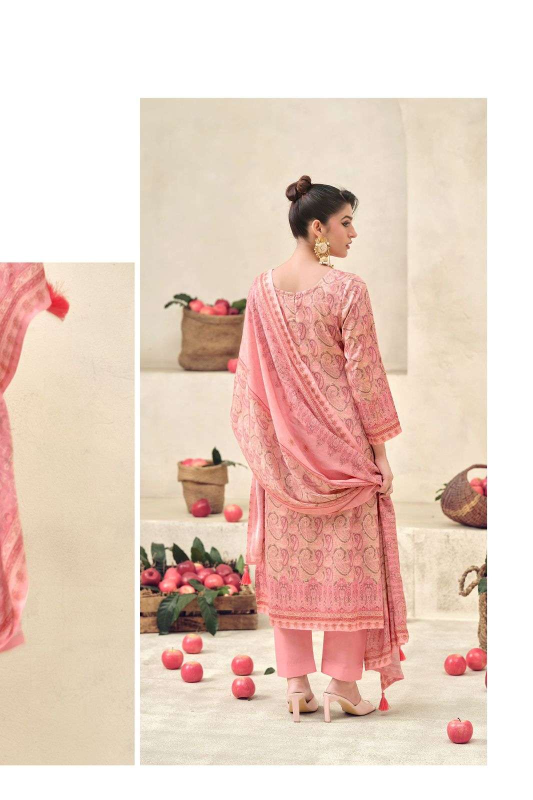 The Hermitage Shop Aaranya Vol 5 Giza Cotton Satin Pakistani Suit - Amrah Wholesale