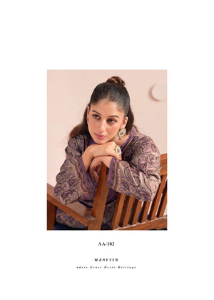 The Hermitage Shop Aaranya Vol 6 Giza Satin Dress Material
