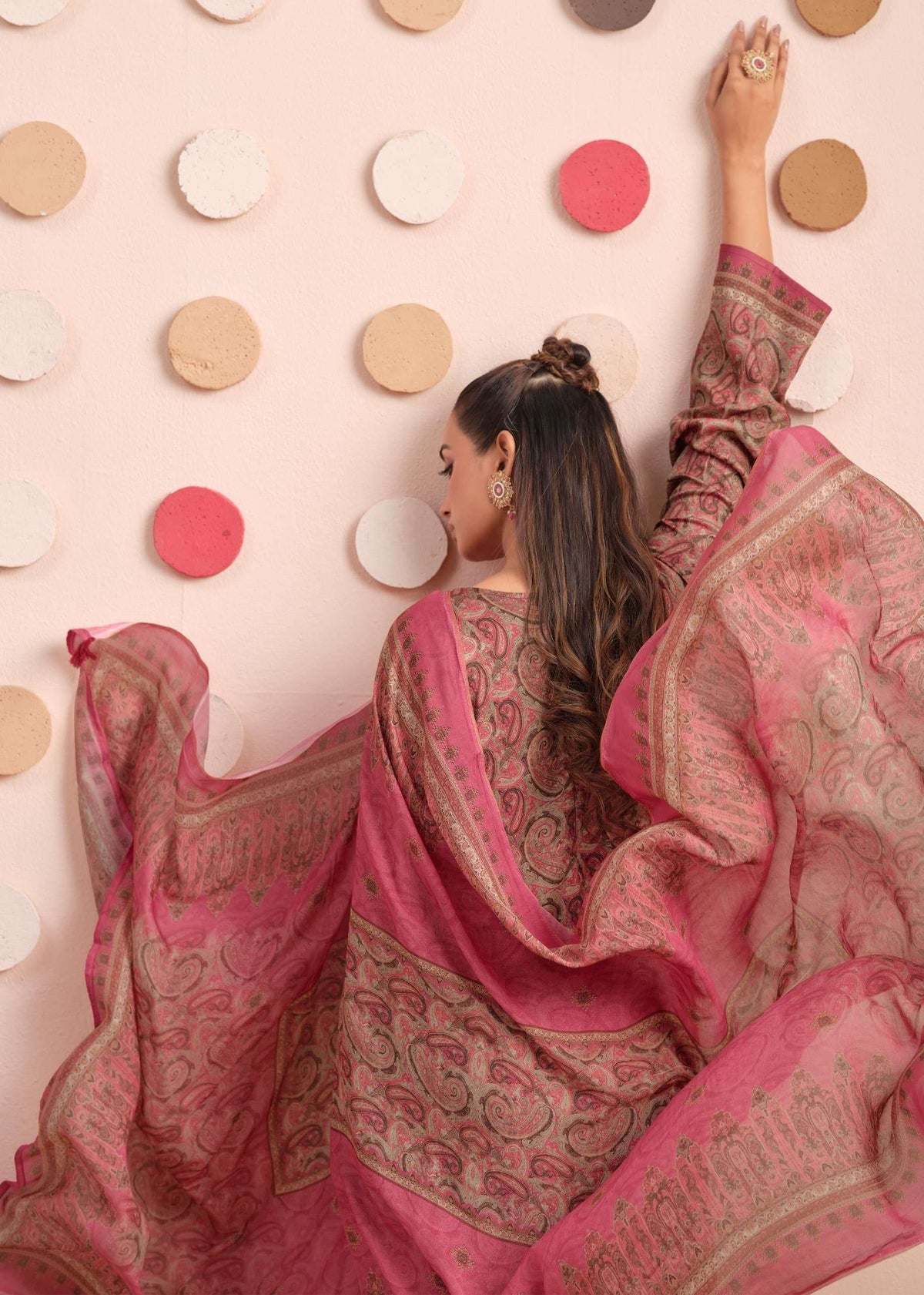 The Hermitage Shop Aaranya Vol 6 Giza Satin Dress Material