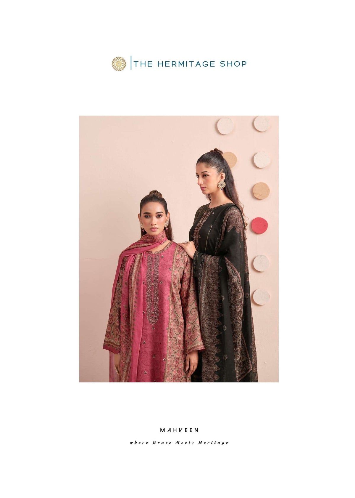 The Hermitage Shop Aaranya Vol 6 Giza Satin Dress Material