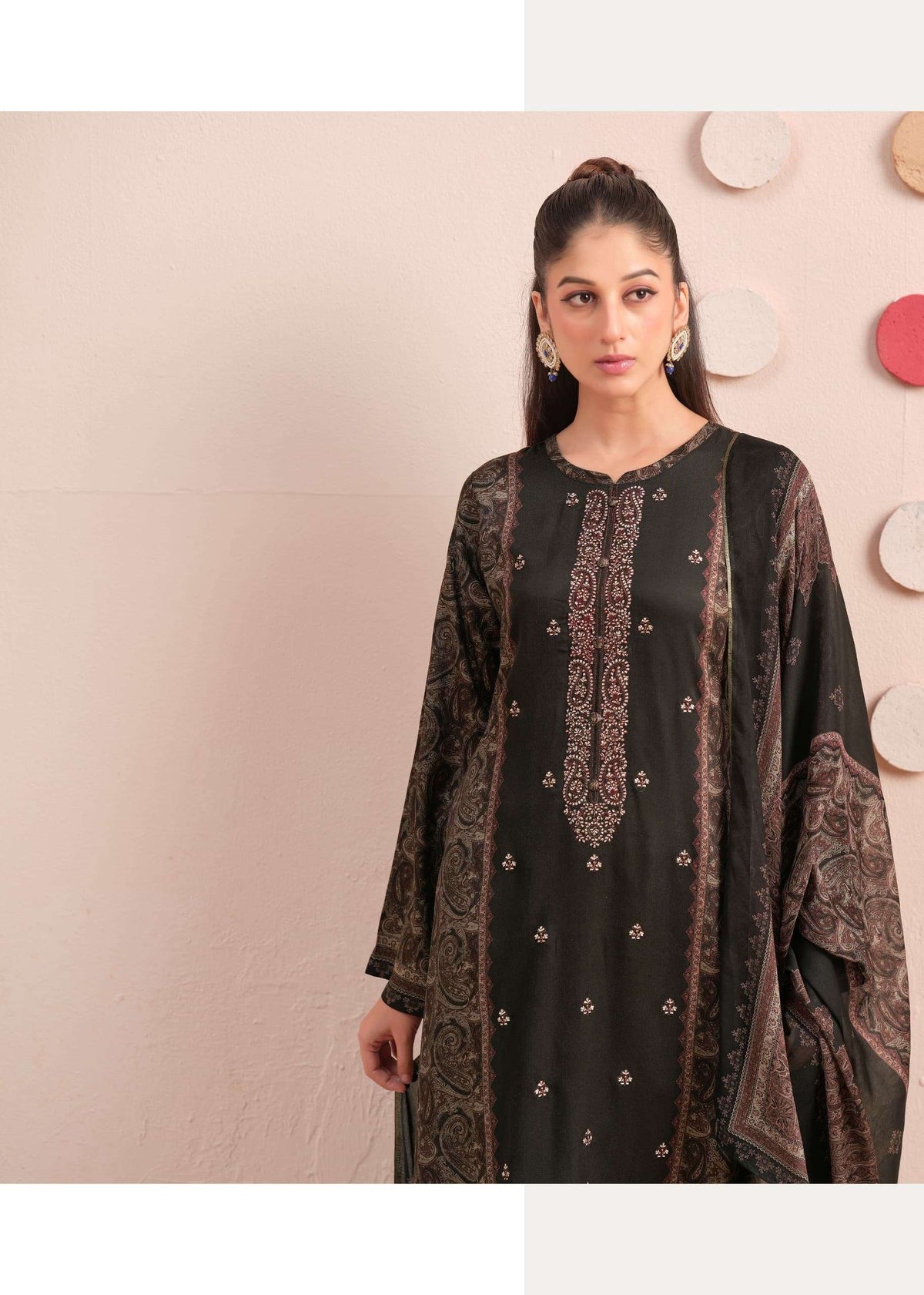 The Hermitage Shop Aaranya Vol 6 Giza Satin Dress Material