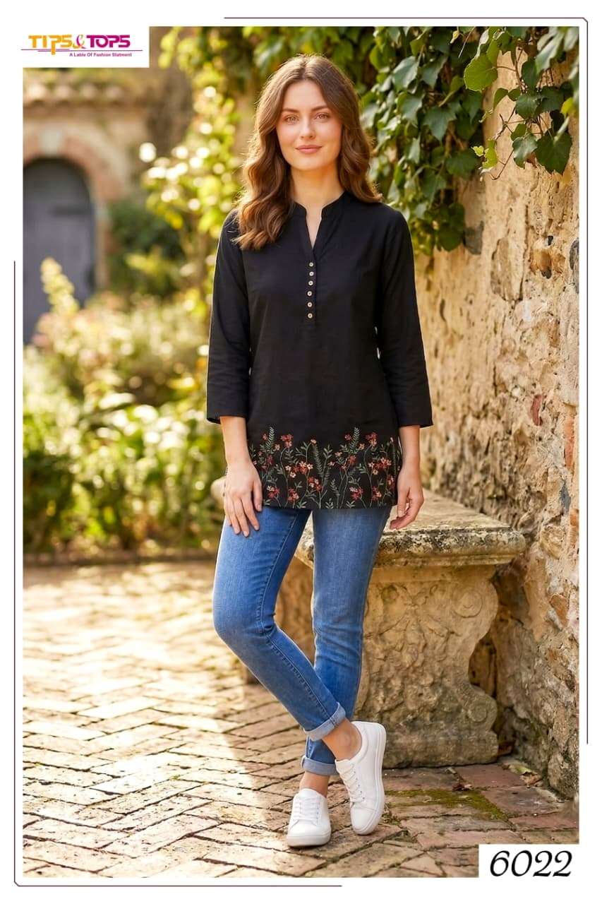 Tips And Tops Polo Heavy Rayon Kurti - Amrah Wholesale