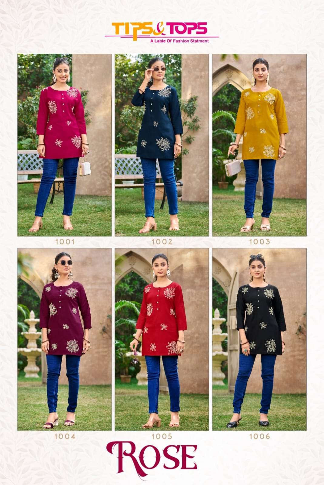 Tips And Tops Rose - Amrah Wholesale