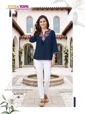 Tips And Tops Twinkle Vol-2 Rayon Printed Stitched Kurti